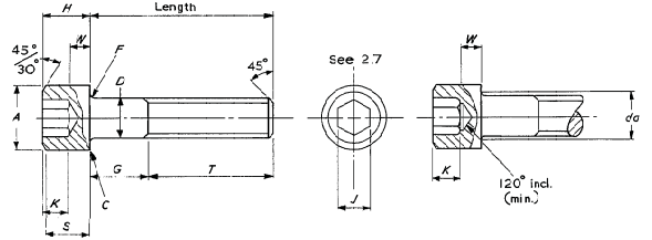 Hexagon Socket Head Cap Screws BS 2470